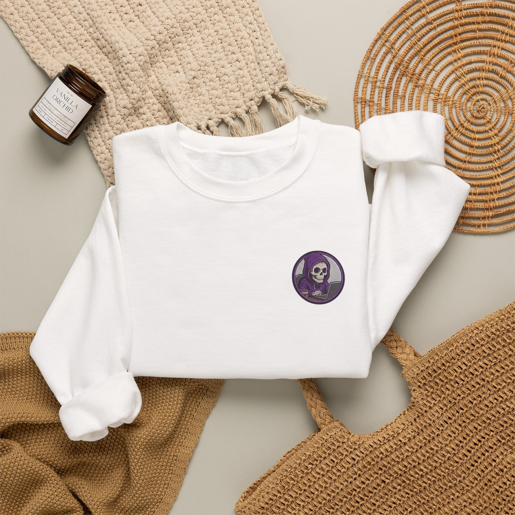 Programmer Sweatshirt — "Sleep Is for the Weak: I Code Until It Works (Or I Collapse)" Crewneck