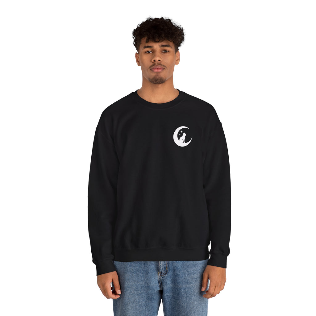 Stay Spooky Sweatshirt – Halloween Cat Moon Graphic Crewneck