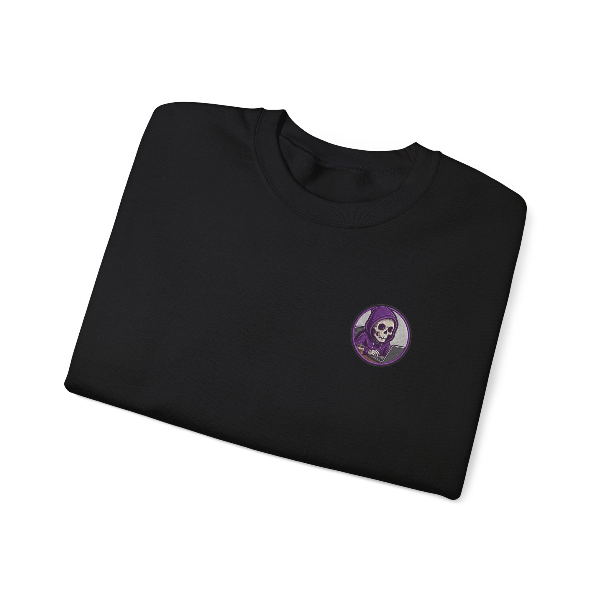 Programmer Sweatshirt — "Sleep Is for the Weak: I Code Until It Works (Or I Collapse)" Crewneck