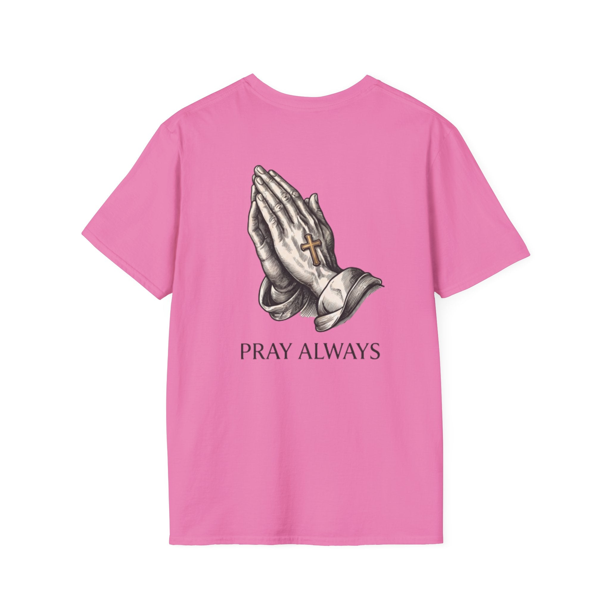 Prayer Hands T-Shirt — "Pray Always" Christian Faith Tee