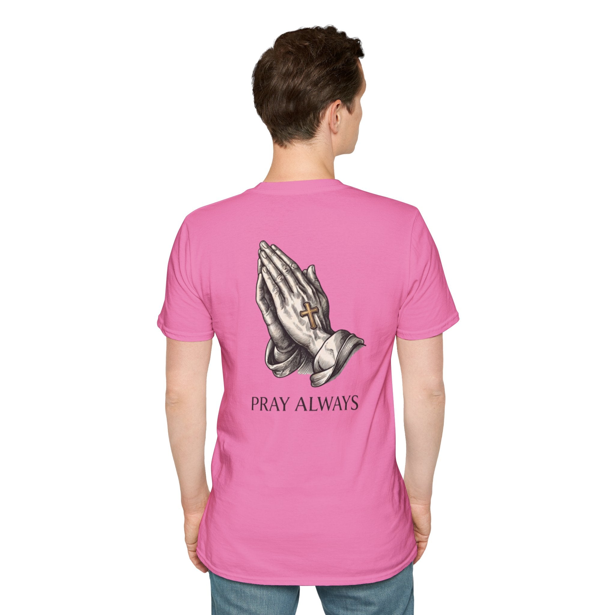 Prayer Hands T-Shirt — "Pray Always" Christian Faith Tee