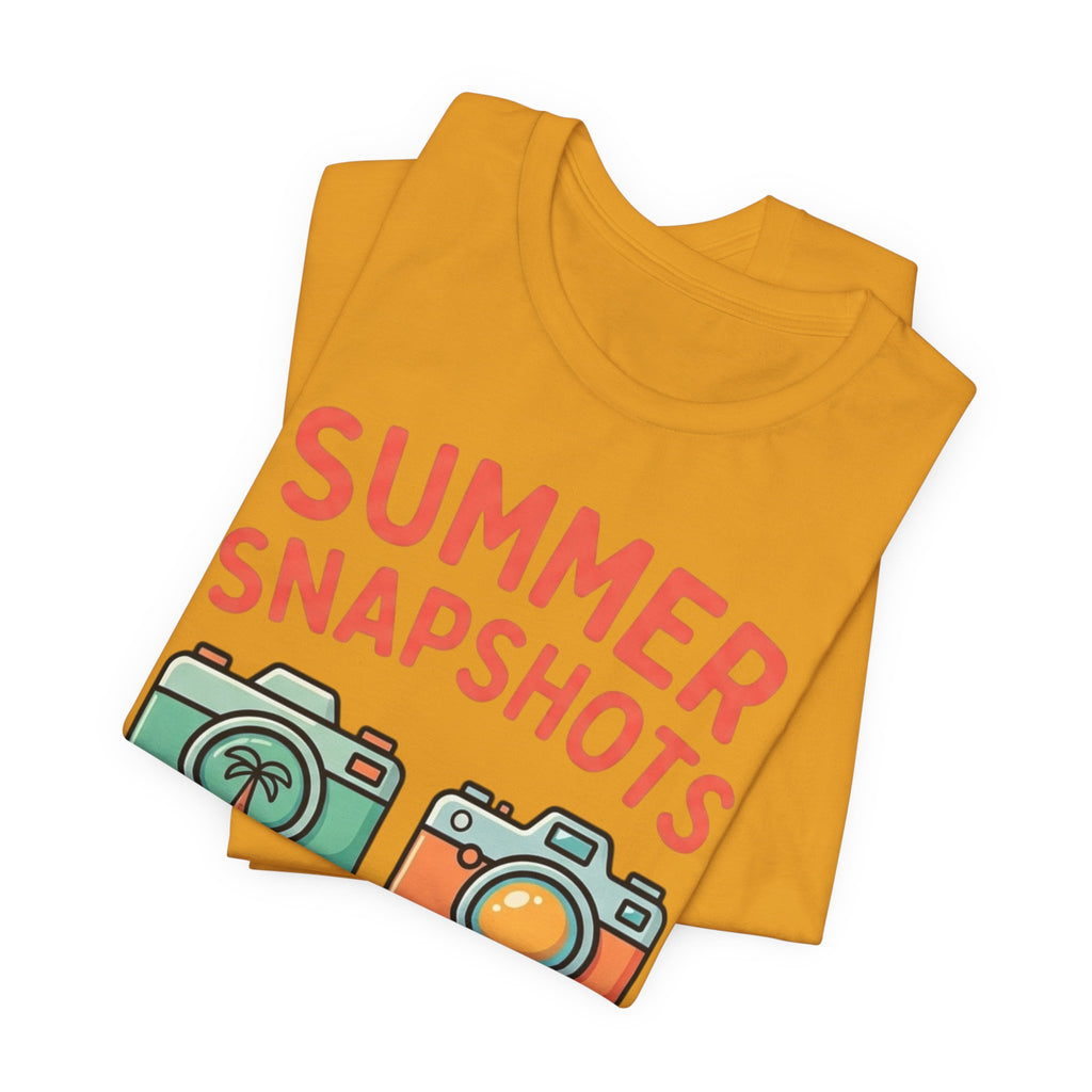 Summer Snapshots Tee — "Capture the Sunshine" Camera Graphic T-Shirt