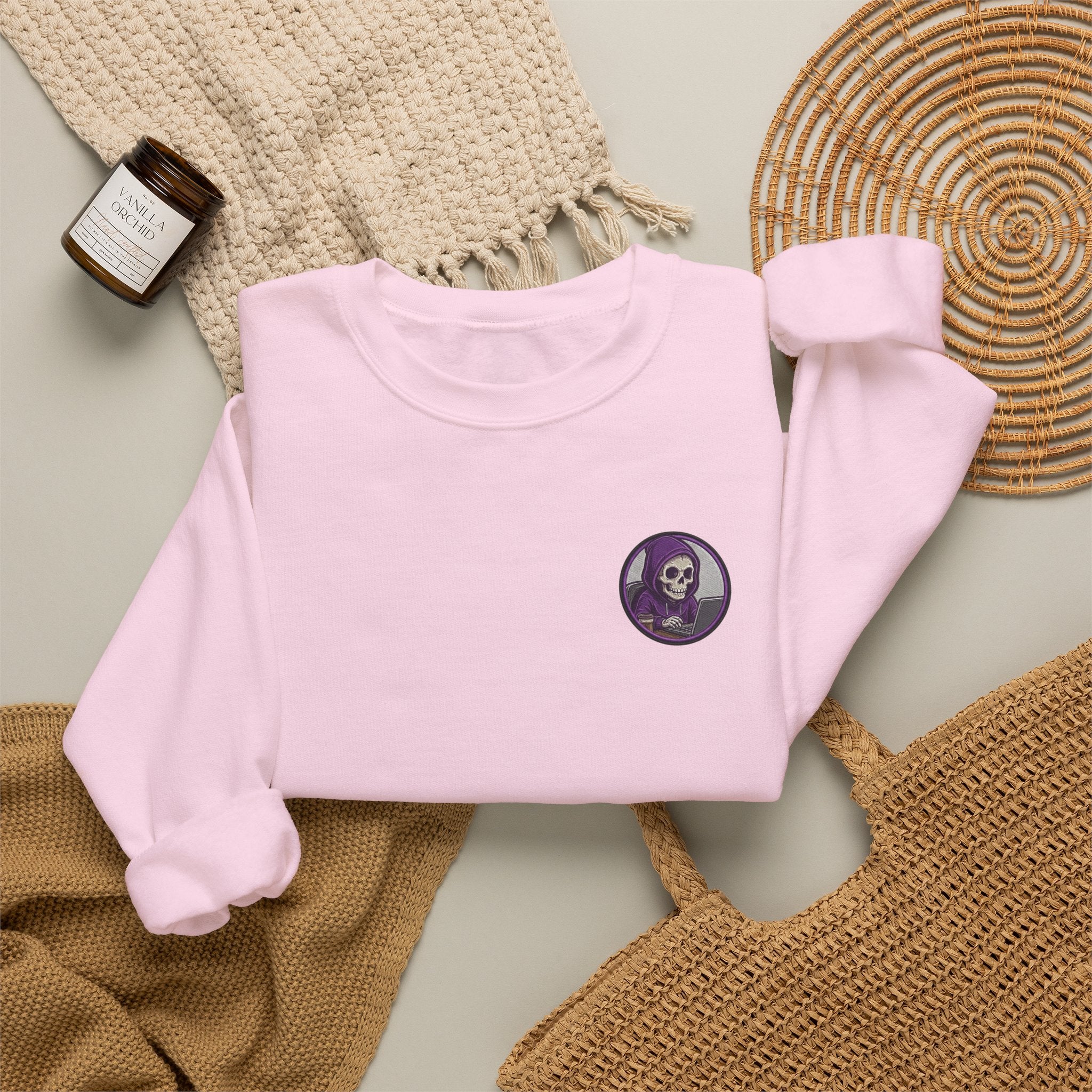 Programmer Sweatshirt — "Sleep Is for the Weak: I Code Until It Works (Or I Collapse)" Crewneck