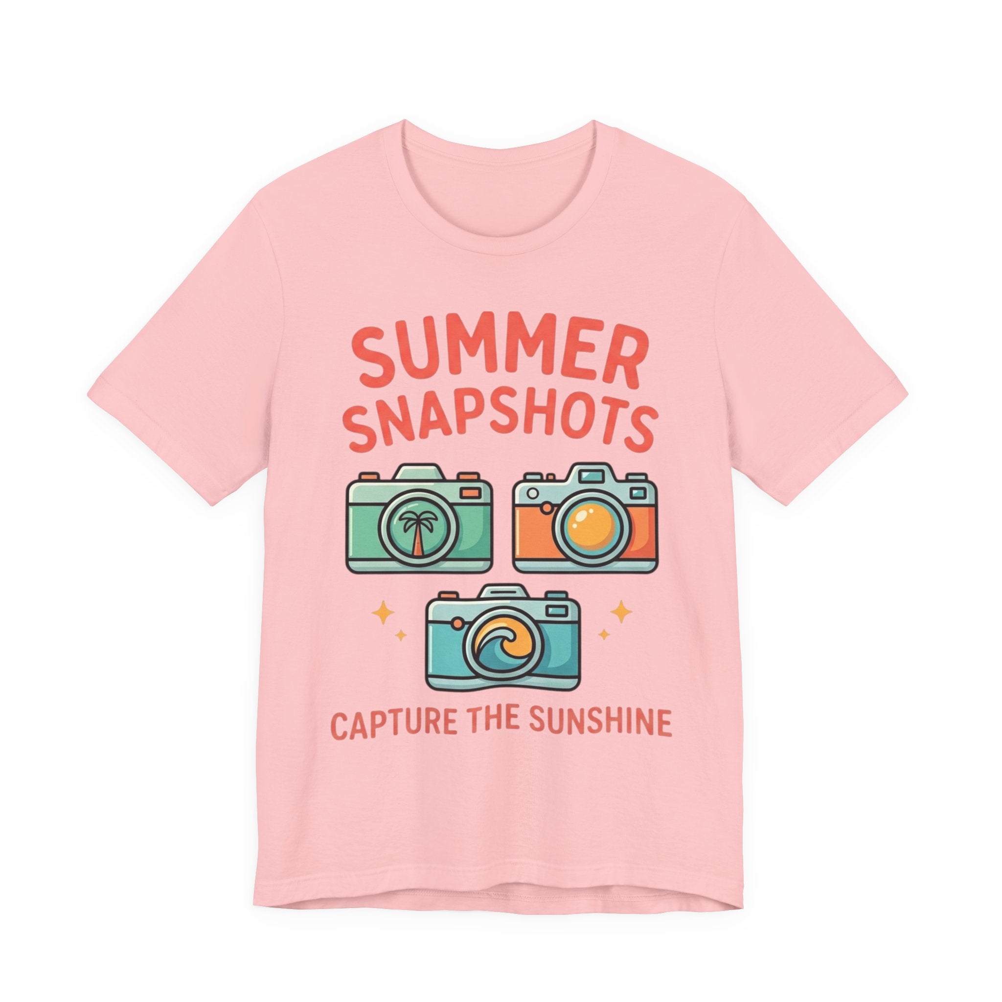 Summer Snapshots Tee — "Capture the Sunshine" Camera Graphic T-Shirt