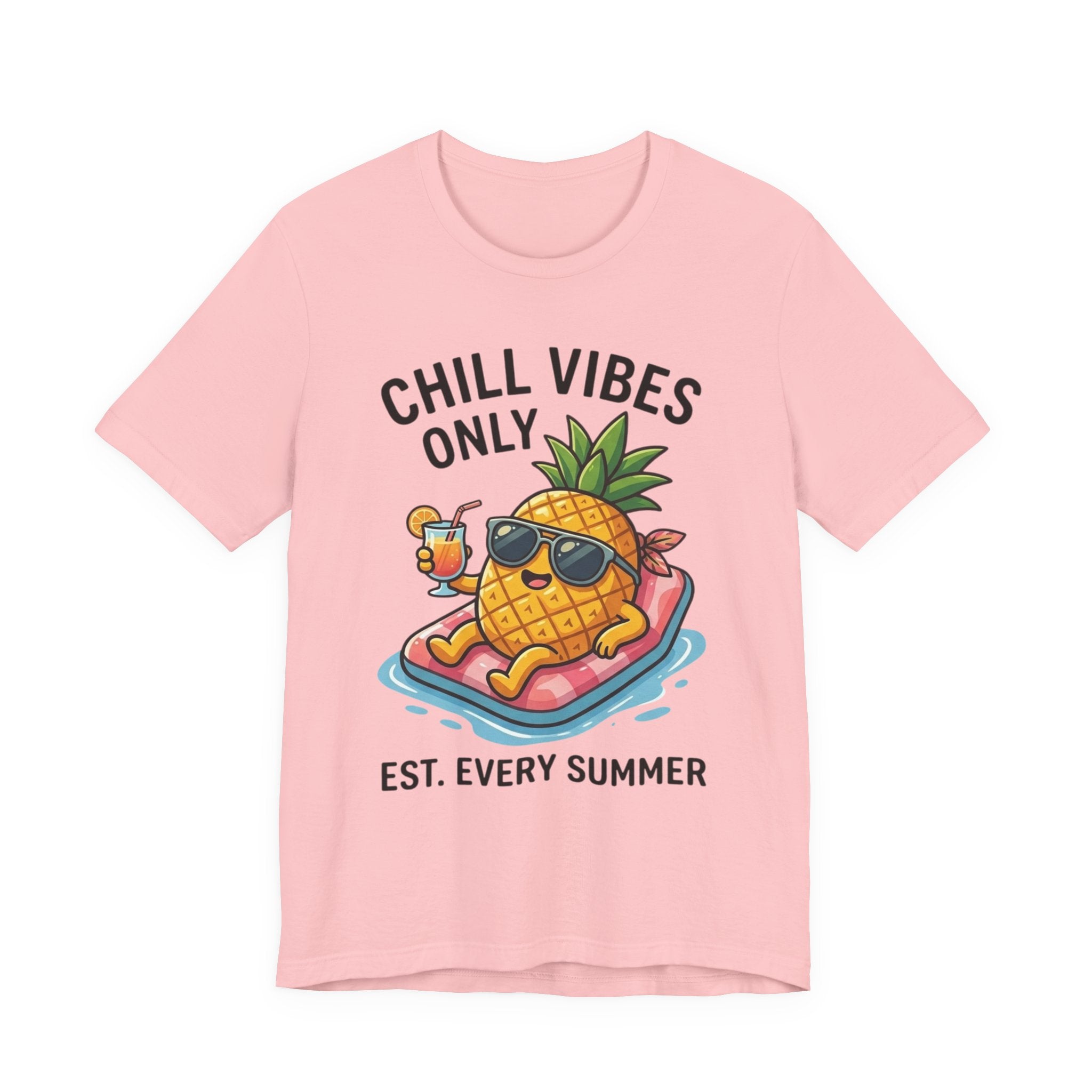 Chill Vibes Only Pineapple Tee — Summer Vacation Graphic T-Shirt