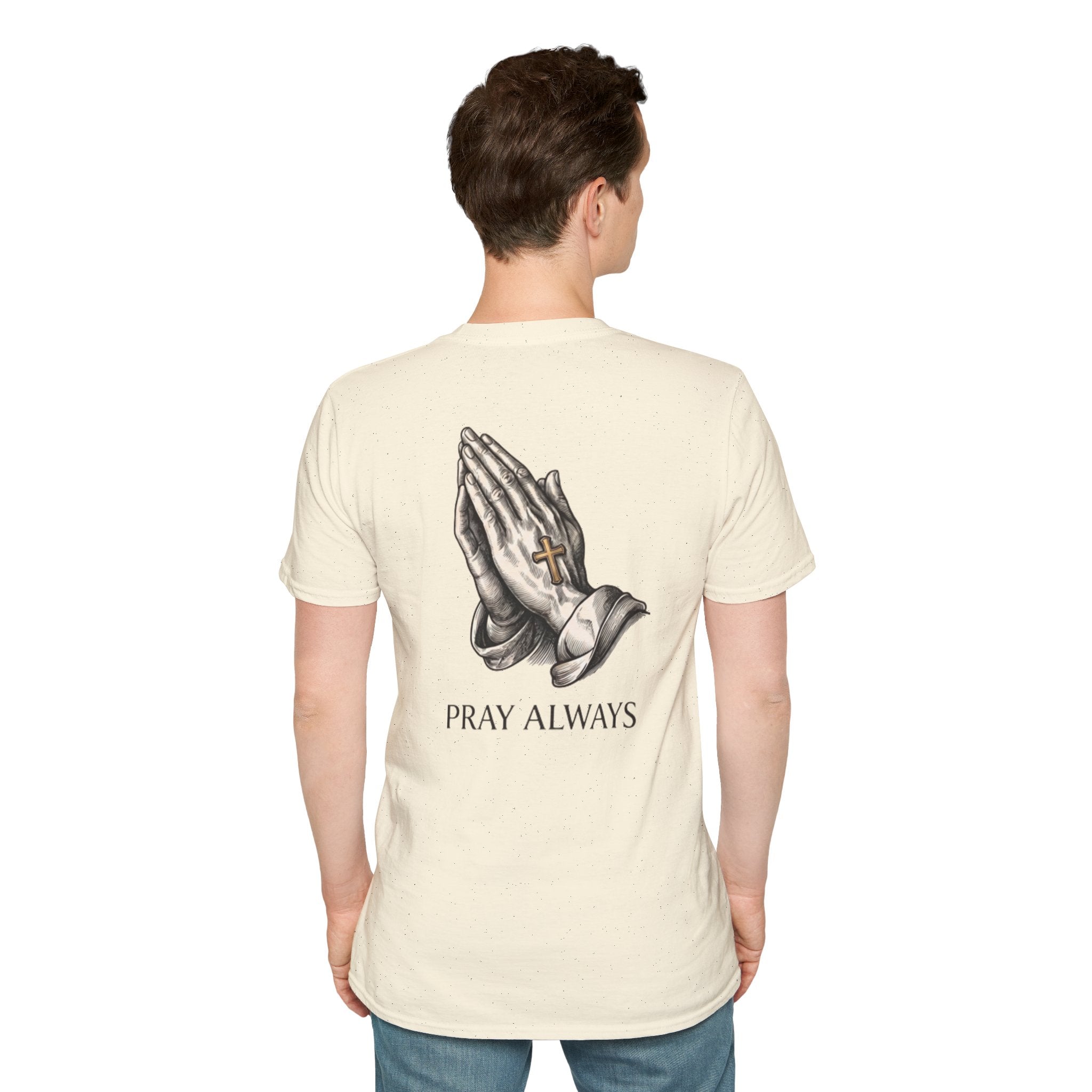 Prayer Hands T-Shirt — "Pray Always" Christian Faith Tee