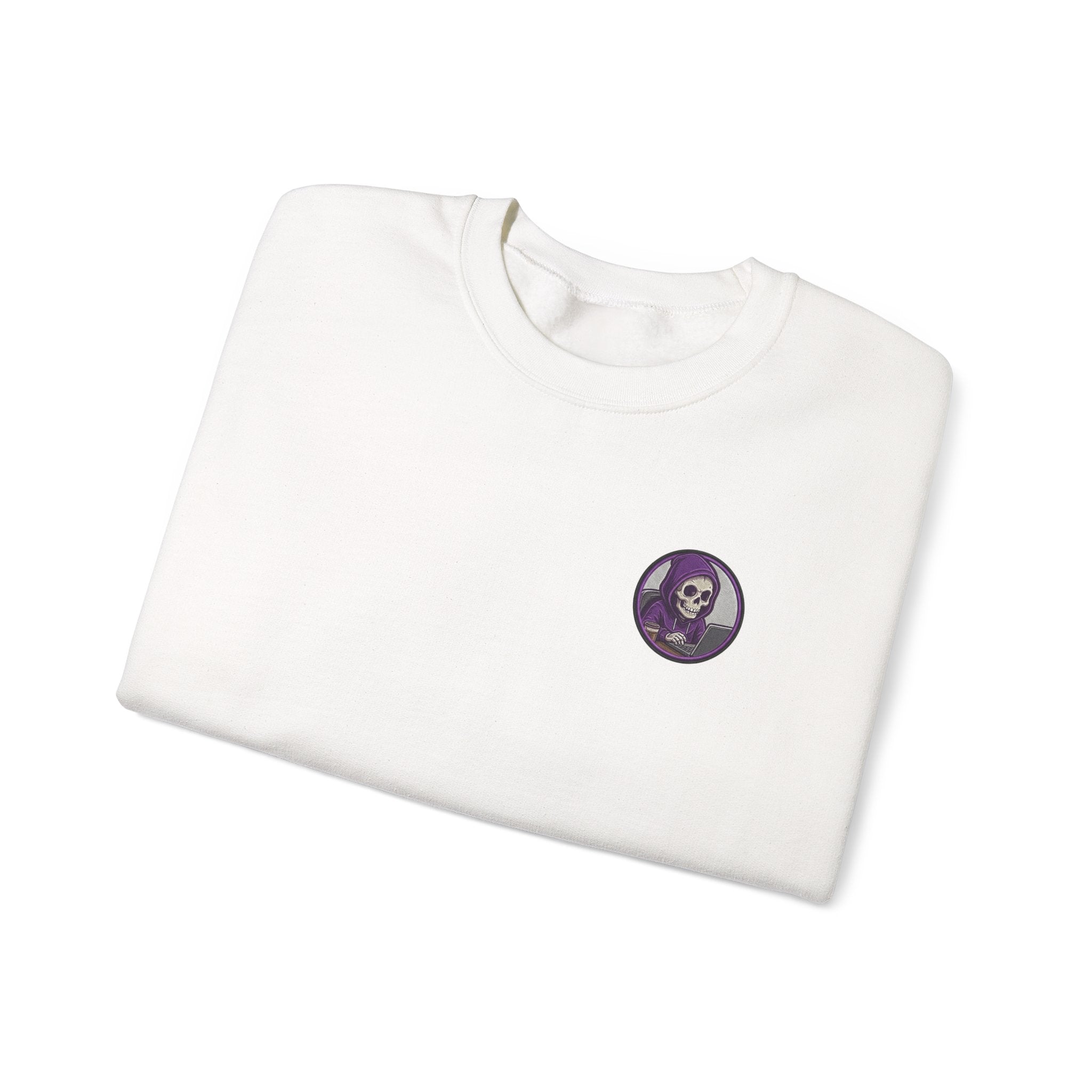 Programmer Sweatshirt — "Sleep Is for the Weak: I Code Until It Works (Or I Collapse)" Crewneck