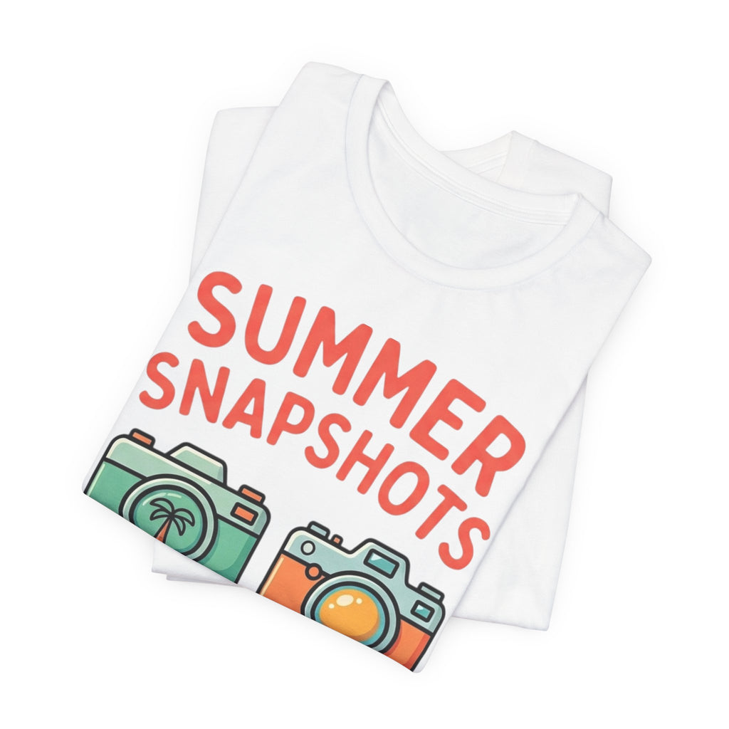 Summer Snapshots Tee — "Capture the Sunshine" Camera Graphic T-Shirt