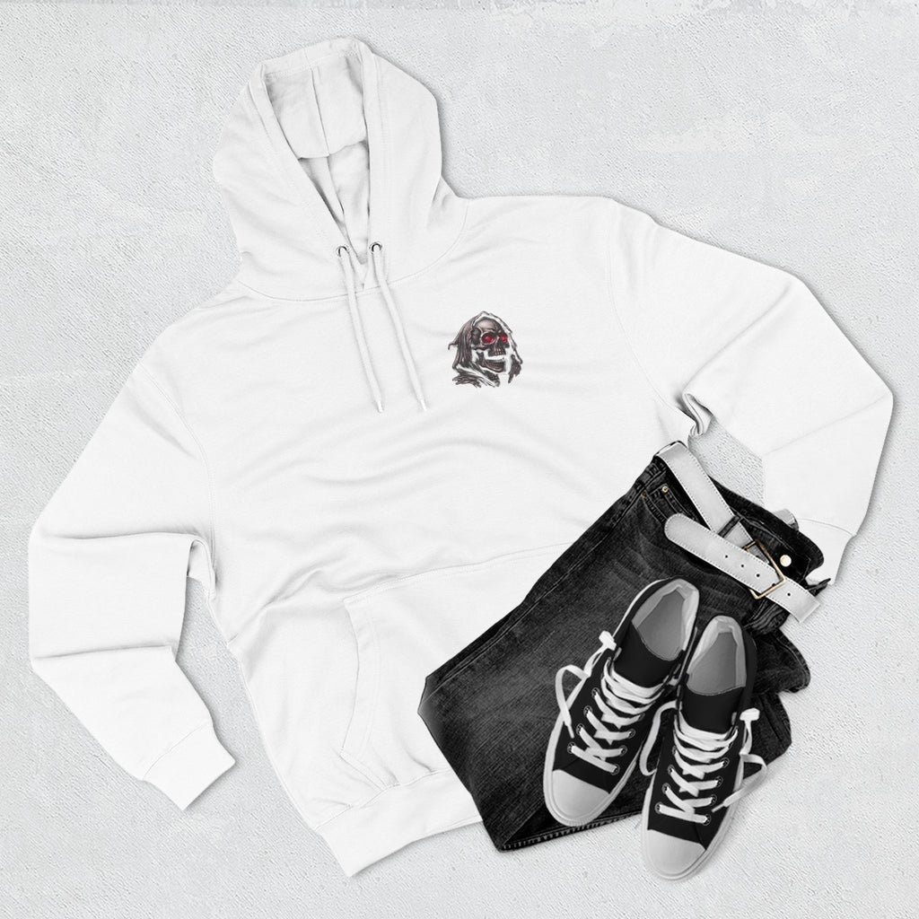 Grim Reaper Hoodie — “I’m Not Here to Make Friends” Graphic Fleece Hoodie