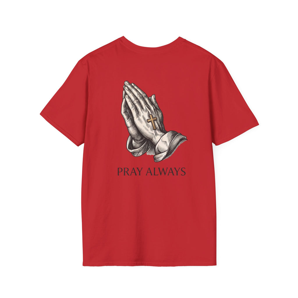 Prayer Hands T-Shirt — "Pray Always" Christian Faith Tee