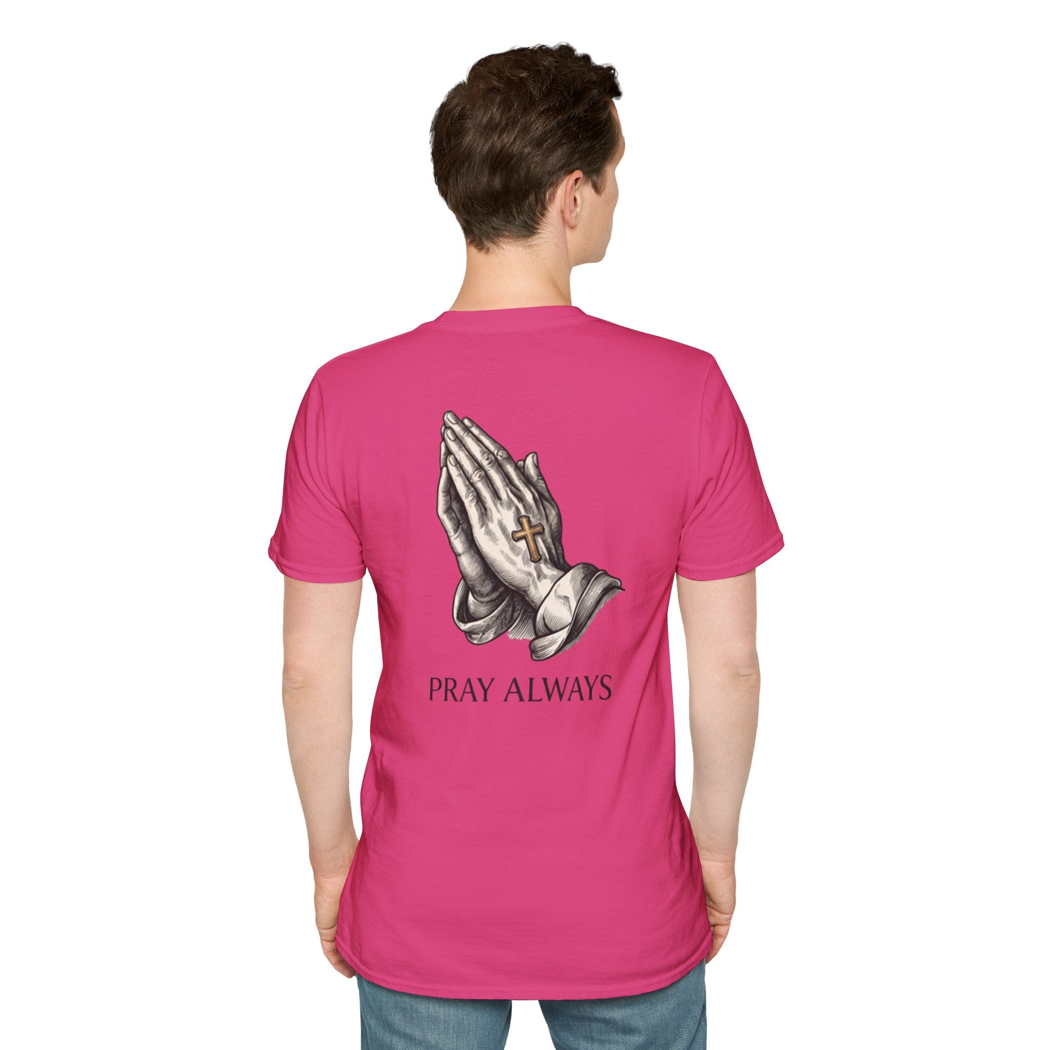 Prayer Hands T-Shirt — "Pray Always" Christian Faith Tee
