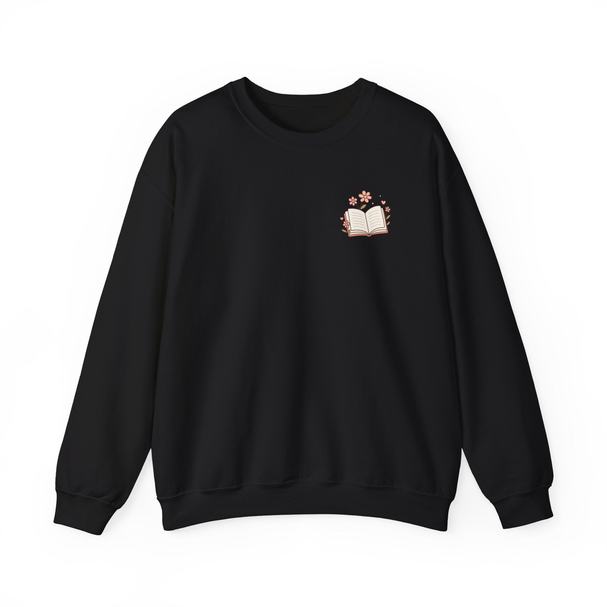 Book Lover Sweatshirt — “Fill Life with Color One Page at a Time” Crewneck