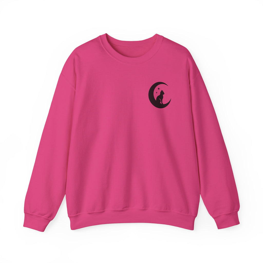 Stay Spooky Sweatshirt – Halloween Cat Moon Graphic Crewneck