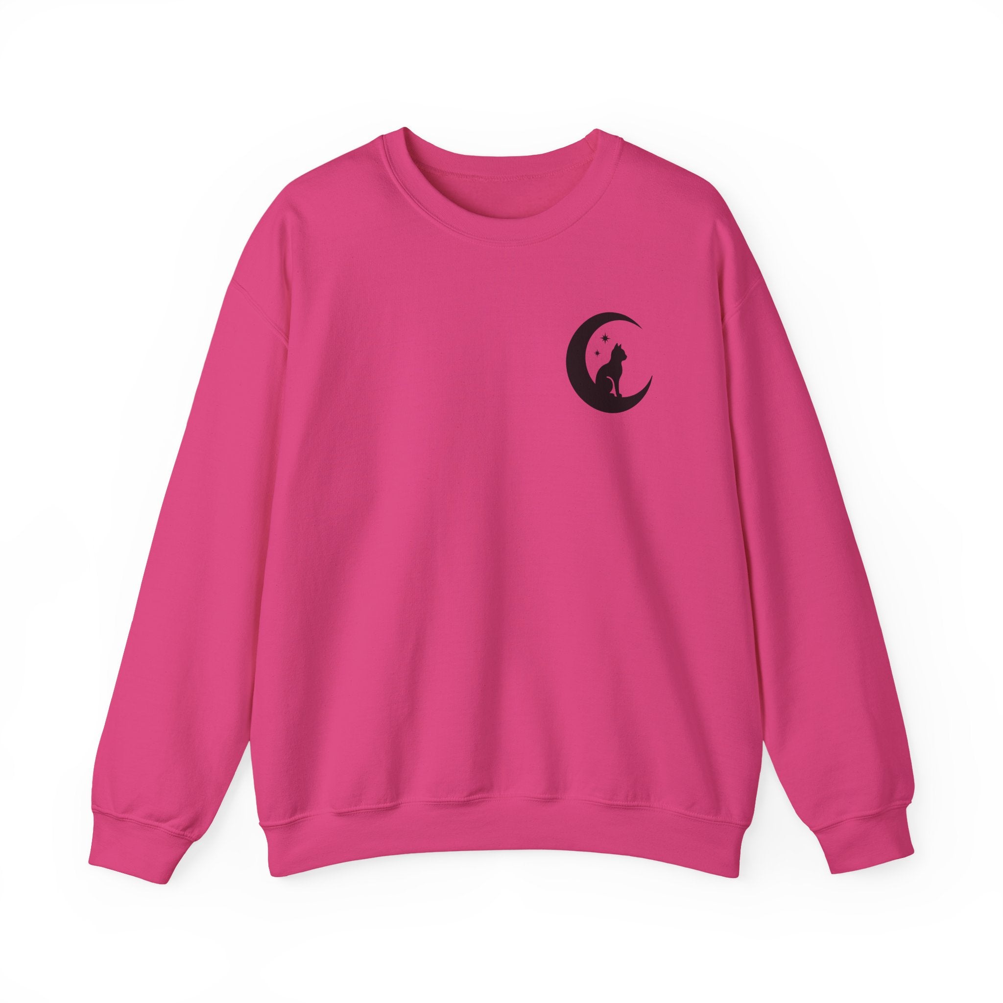 Stay Spooky Sweatshirt – Halloween Cat Moon Graphic Crewneck