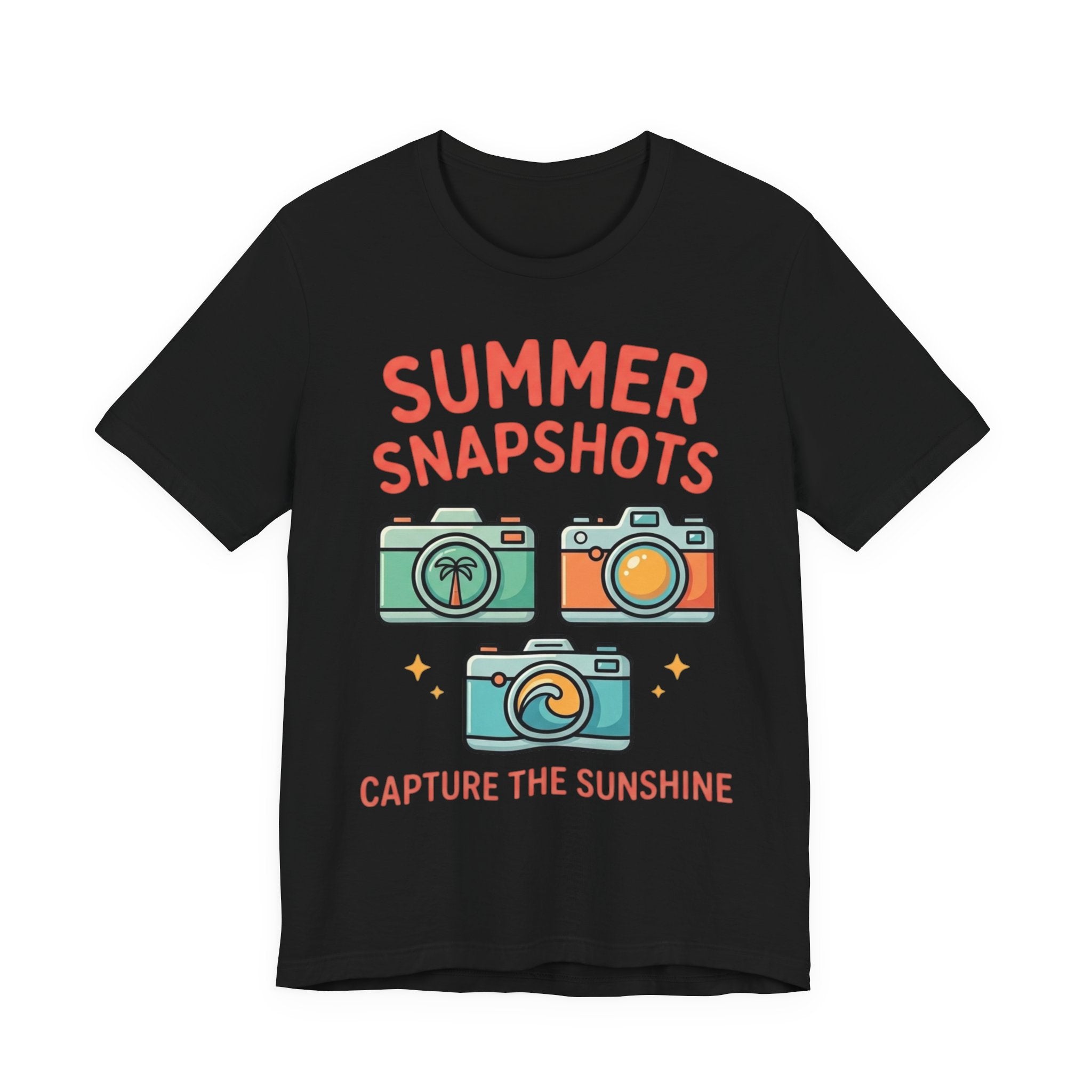 Summer Snapshots Tee — "Capture the Sunshine" Camera Graphic T-Shirt