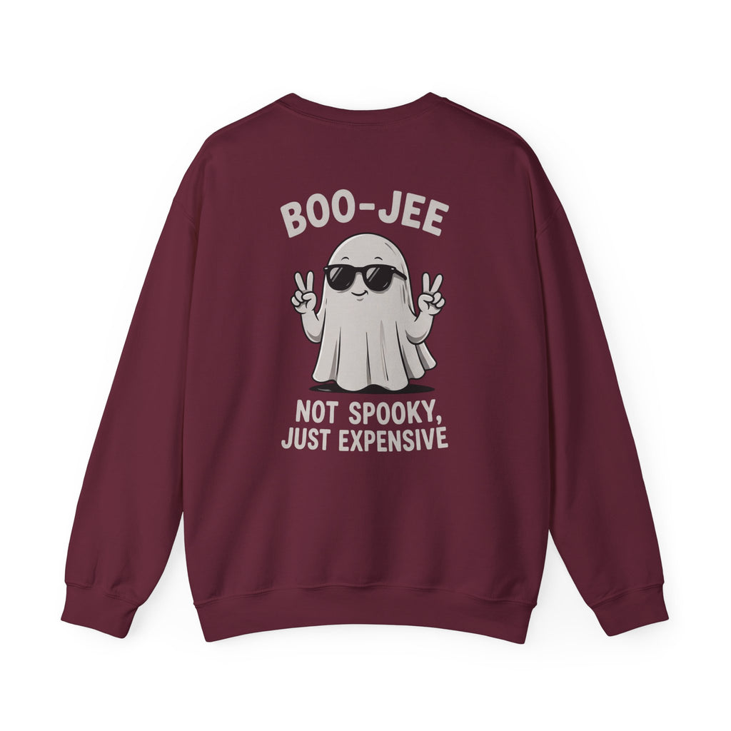 Boo-jee Ghost Sweatshirt — "Boo-jee Not Spooky, Just Expensive" Halloween Crewneck