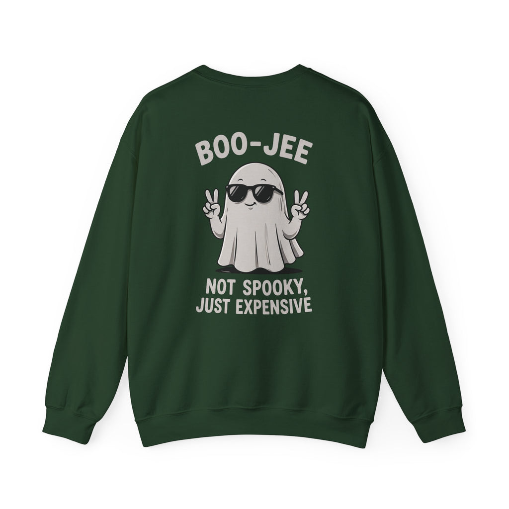 Boo-jee Ghost Sweatshirt — "Boo-jee Not Spooky, Just Expensive" Halloween Crewneck