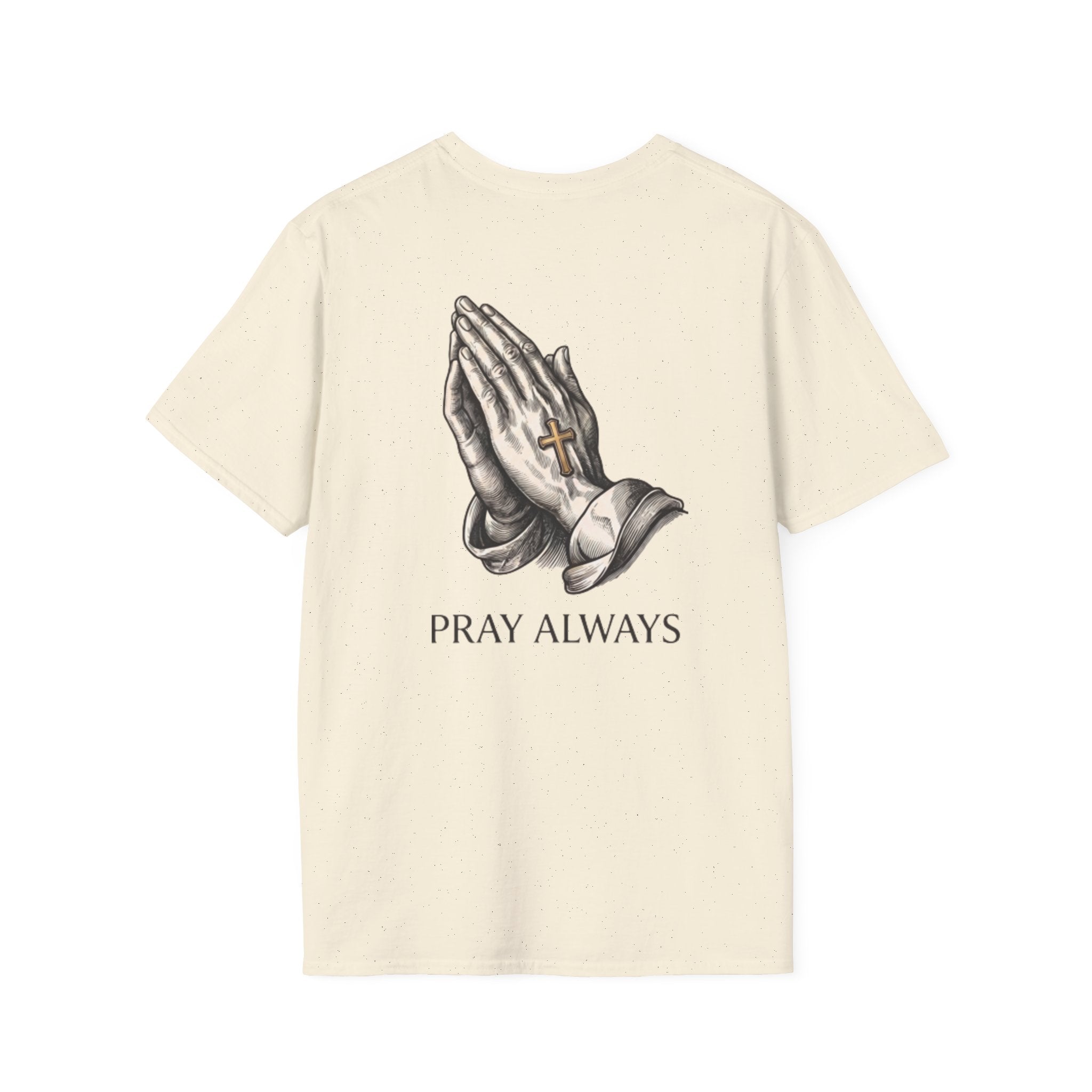 Prayer Hands T-Shirt — "Pray Always" Christian Faith Tee