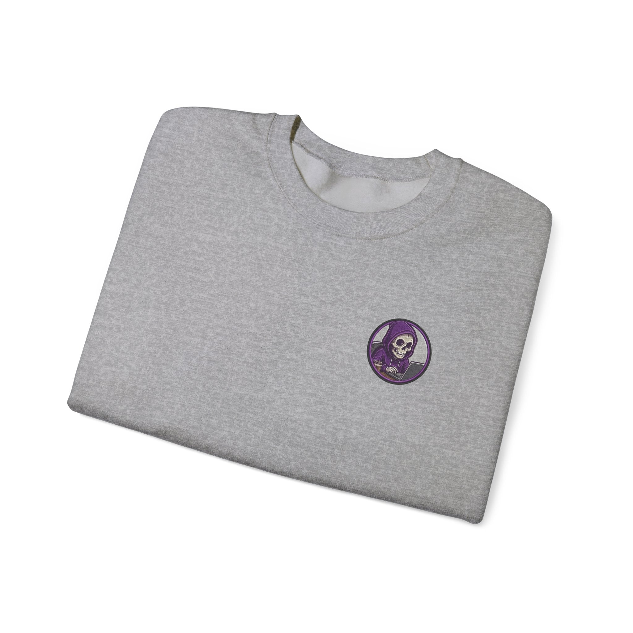 Programmer Sweatshirt — "Sleep Is for the Weak: I Code Until It Works (Or I Collapse)" Crewneck