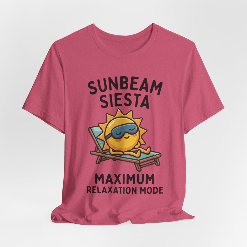 Sunbeam Siesta T-Shirt — "Maximum Relaxation Mode" Cute Sun Lounger Tee
