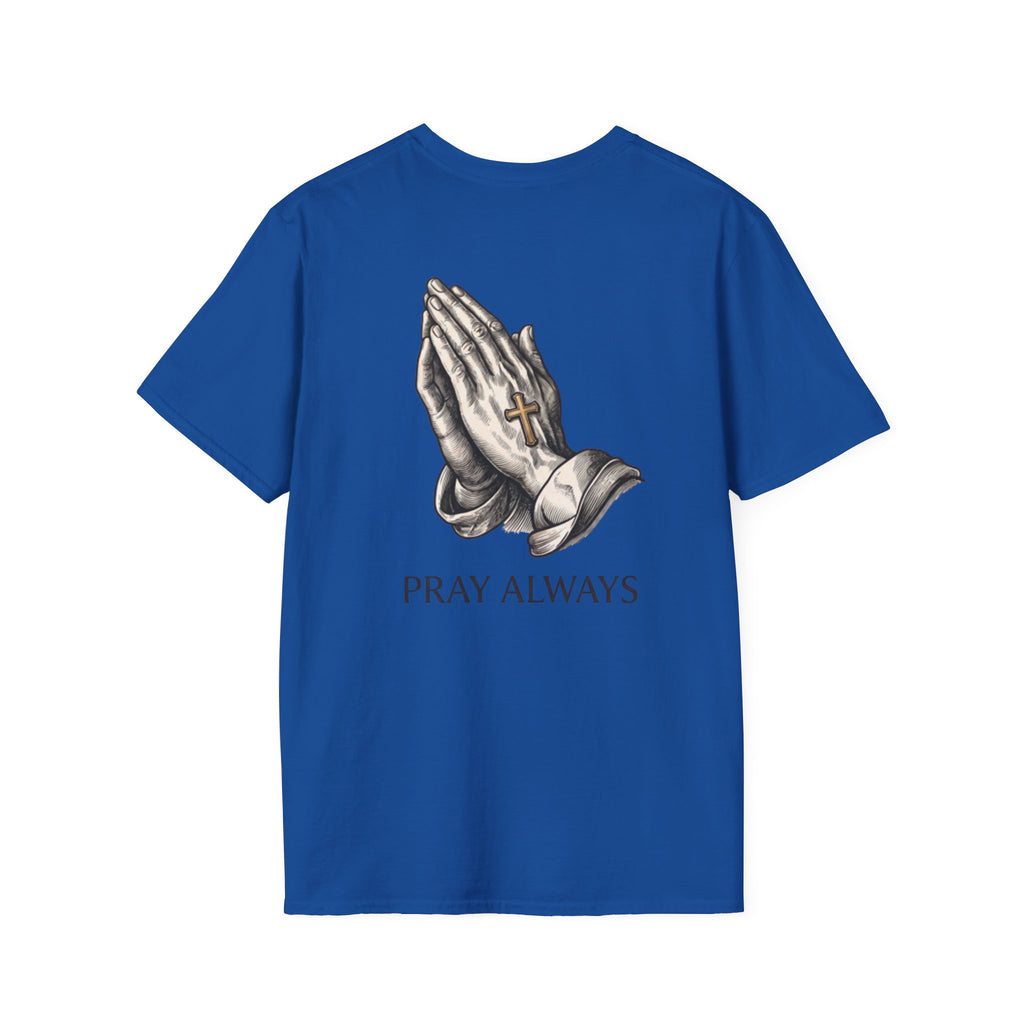 Prayer Hands T-Shirt — "Pray Always" Christian Faith Tee