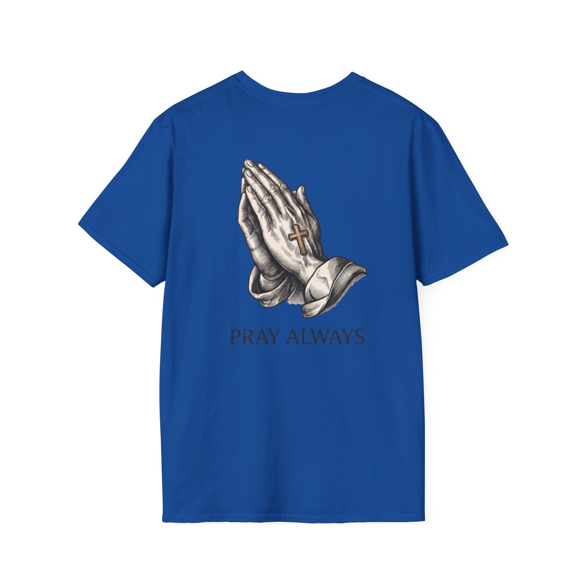 Prayer Hands T-Shirt — "Pray Always" Christian Faith Tee