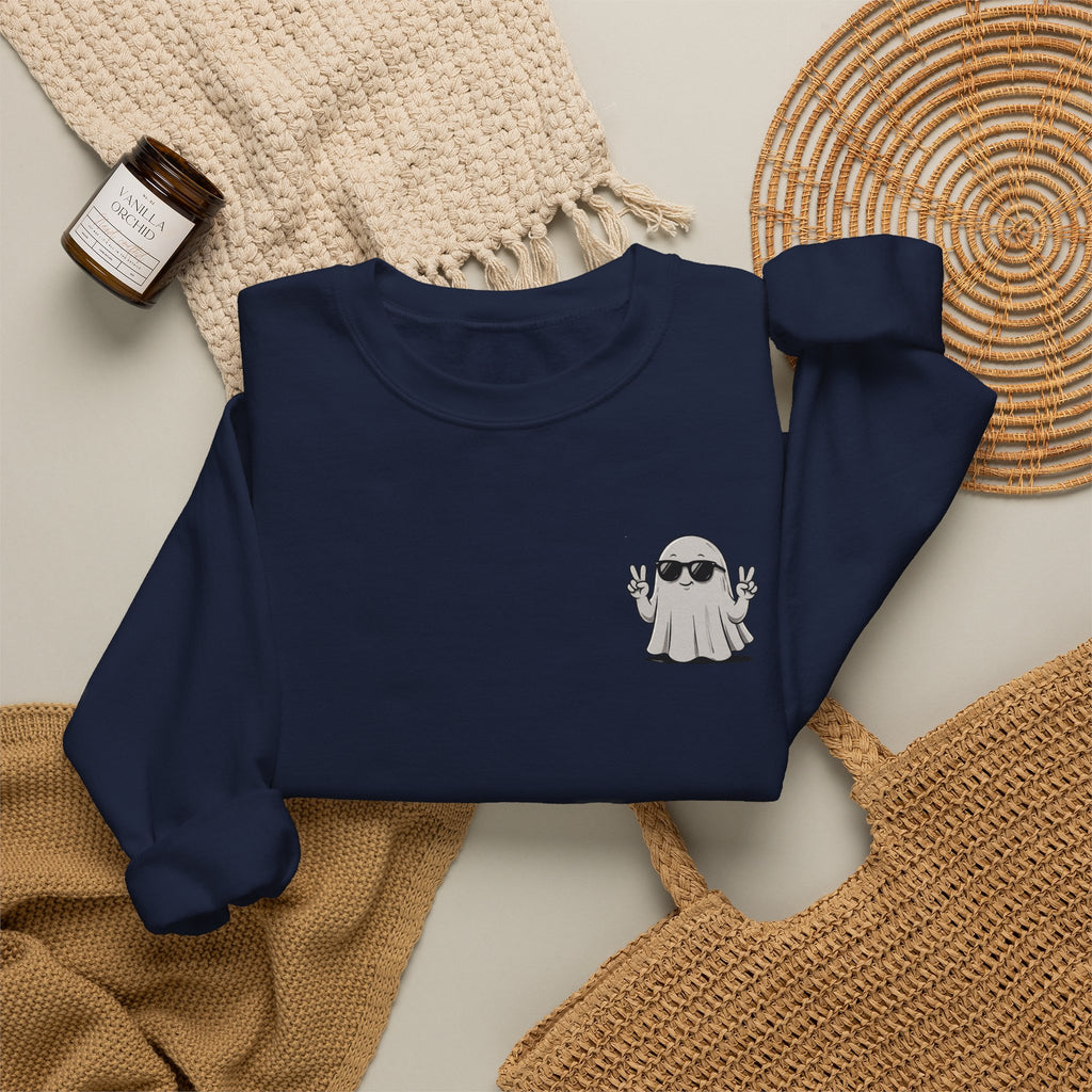Boo-jee Ghost Sweatshirt — "Boo-jee Not Spooky, Just Expensive" Halloween Crewneck