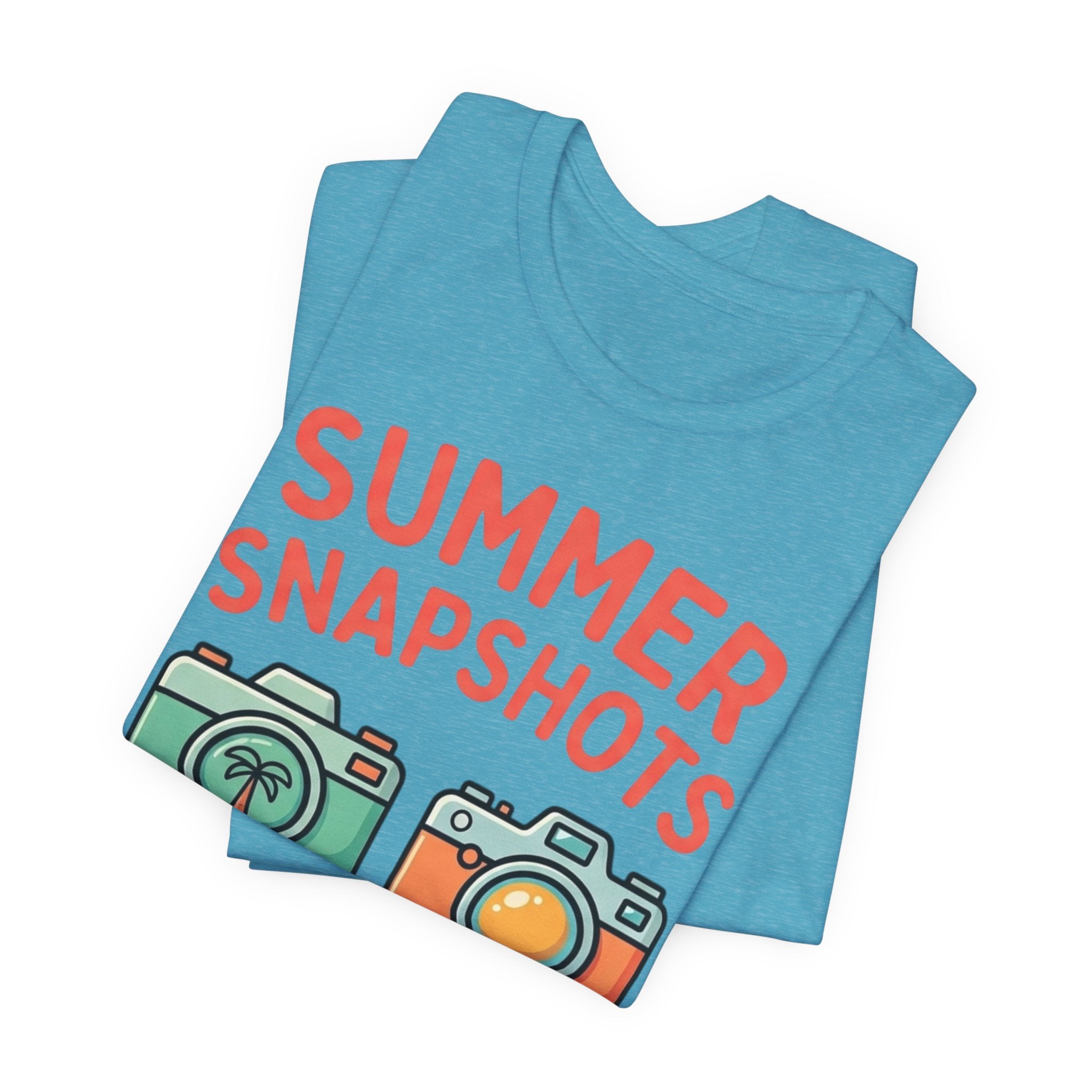 Summer Snapshots Tee — "Capture the Sunshine" Camera Graphic T-Shirt