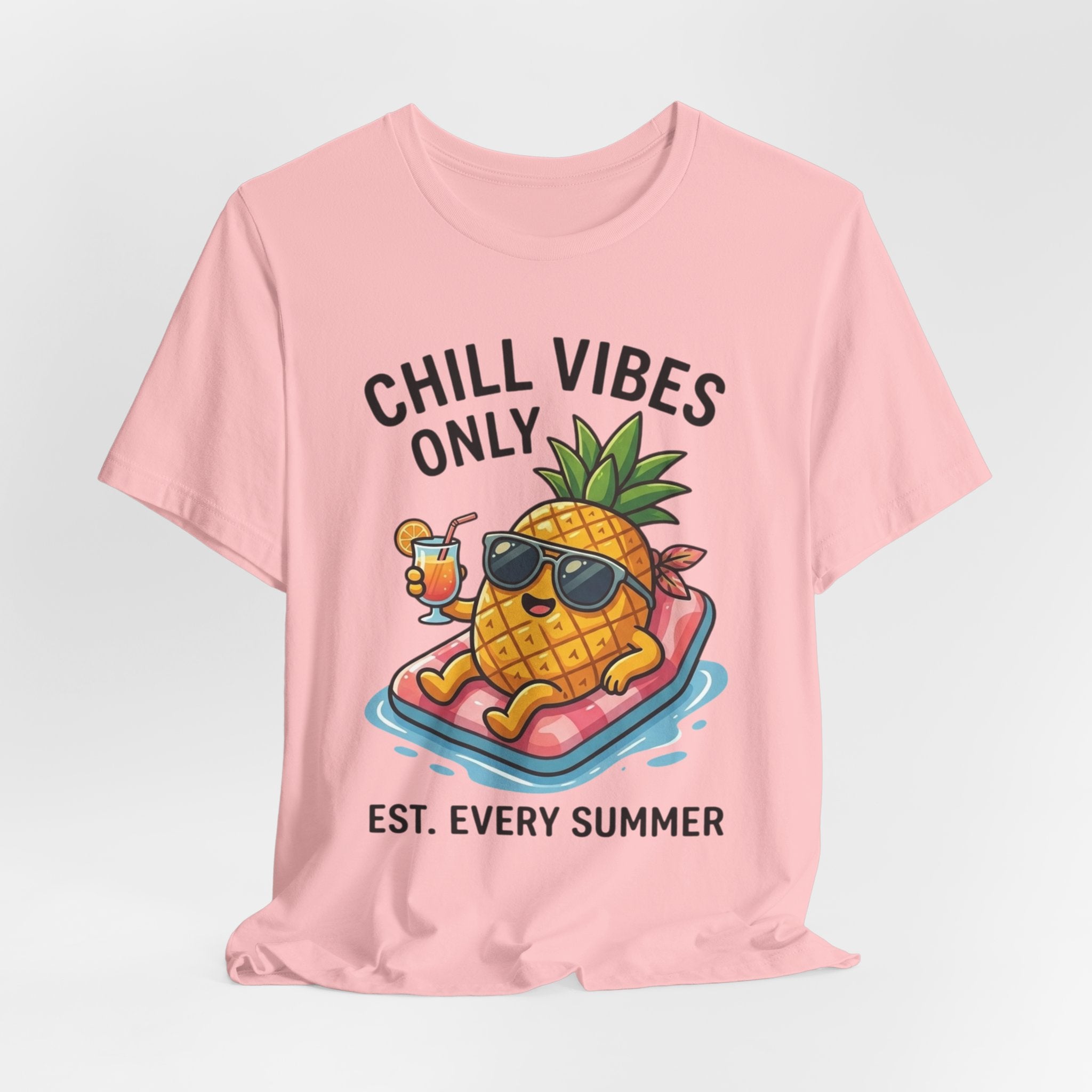Chill Vibes Only Pineapple Tee — Summer Vacation Graphic T-Shirt
