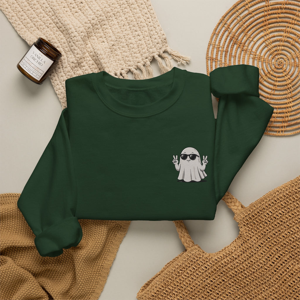 Boo-jee Ghost Sweatshirt — "Boo-jee Not Spooky, Just Expensive" Halloween Crewneck
