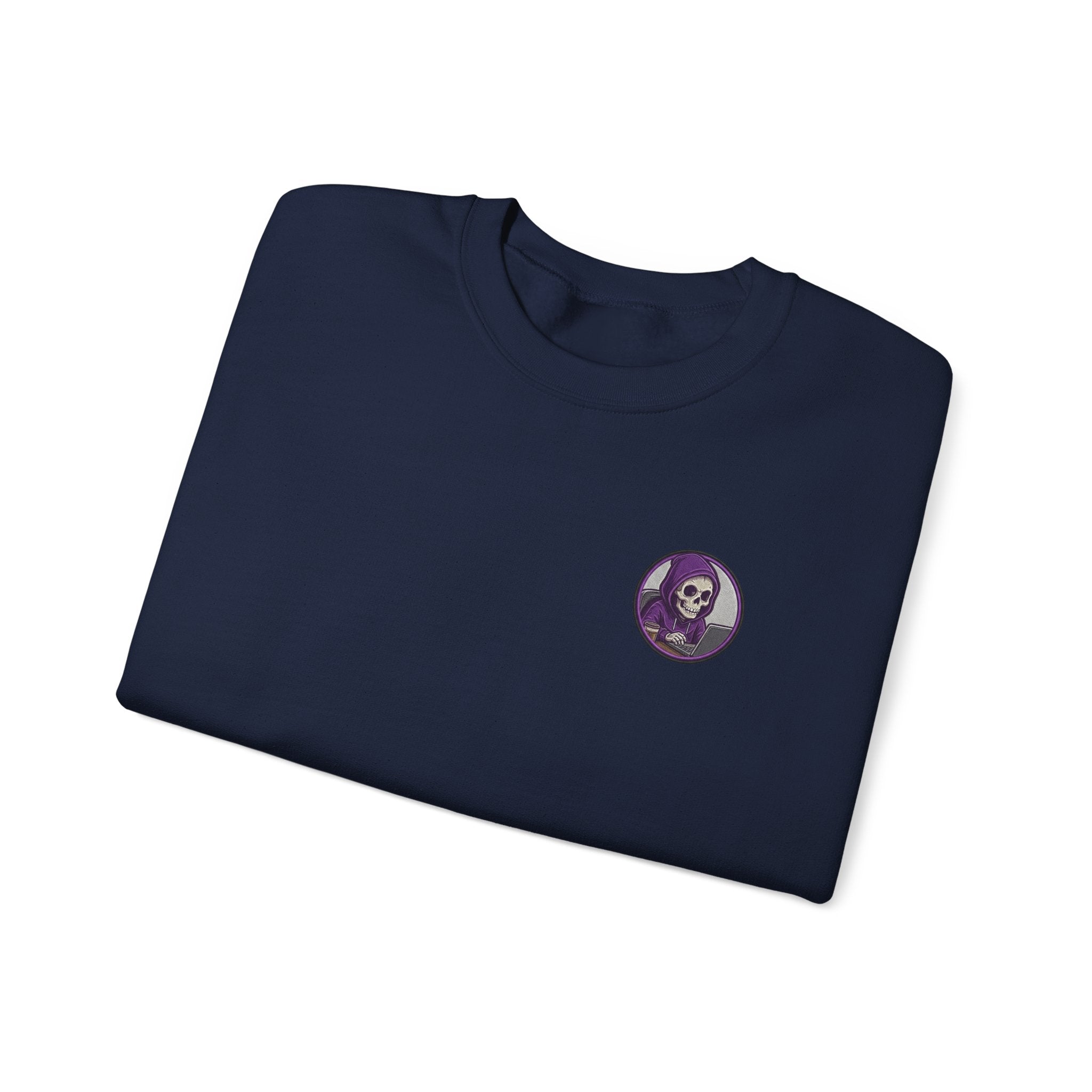 Programmer Sweatshirt — "Sleep Is for the Weak: I Code Until It Works (Or I Collapse)" Crewneck