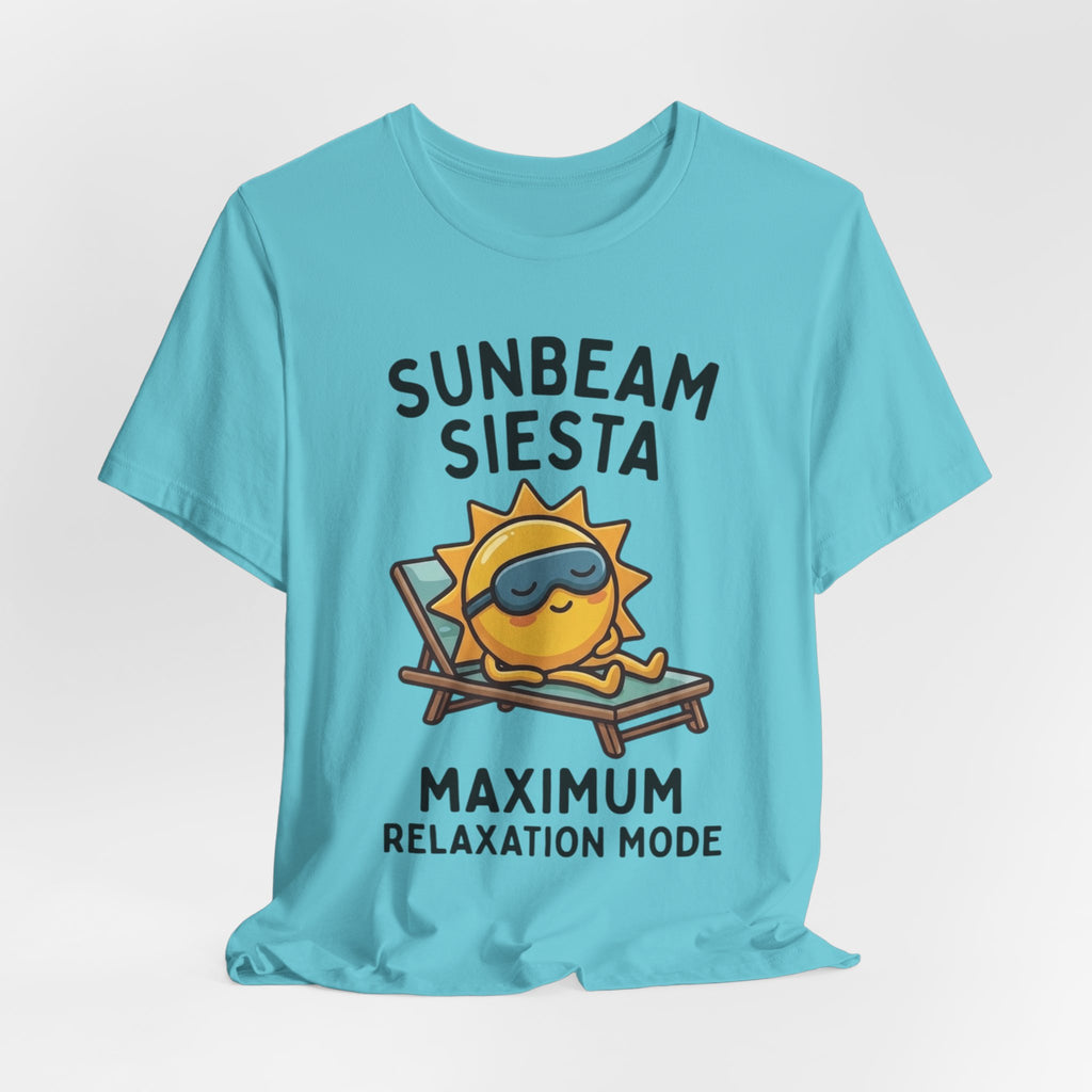 Sunbeam Siesta T-Shirt — "Maximum Relaxation Mode" Cute Sun Lounger Tee
