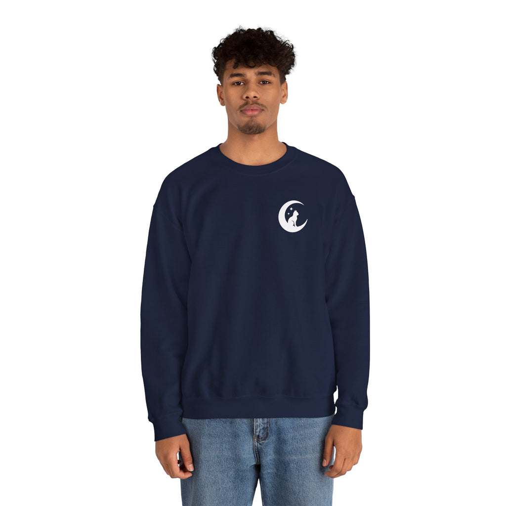 Stay Spooky Sweatshirt – Halloween Cat Moon Graphic Crewneck