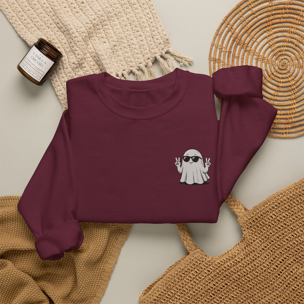 Boo-jee Ghost Sweatshirt — "Boo-jee Not Spooky, Just Expensive" Halloween Crewneck