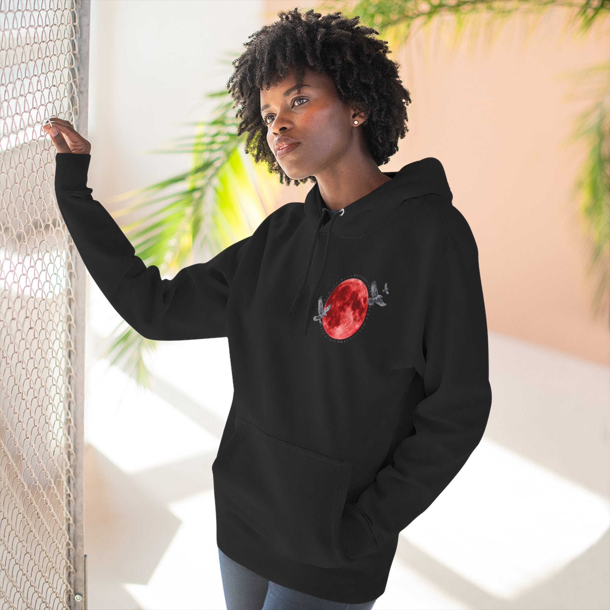 Samurai Hoodie — "Walk Through Hell and Keep Going" Graphic Fleece Hoodie