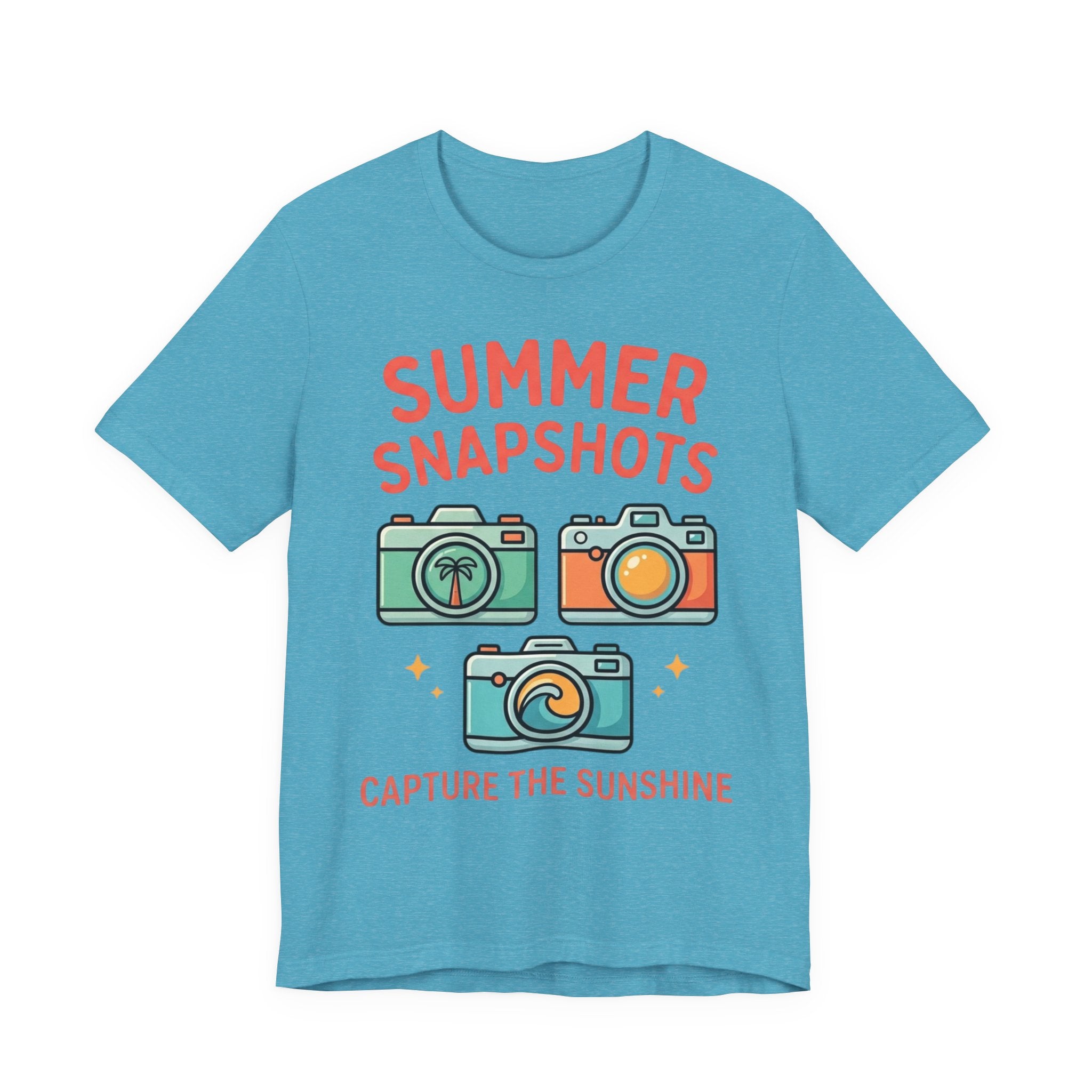 Summer Snapshots Tee — "Capture the Sunshine" Camera Graphic T-Shirt