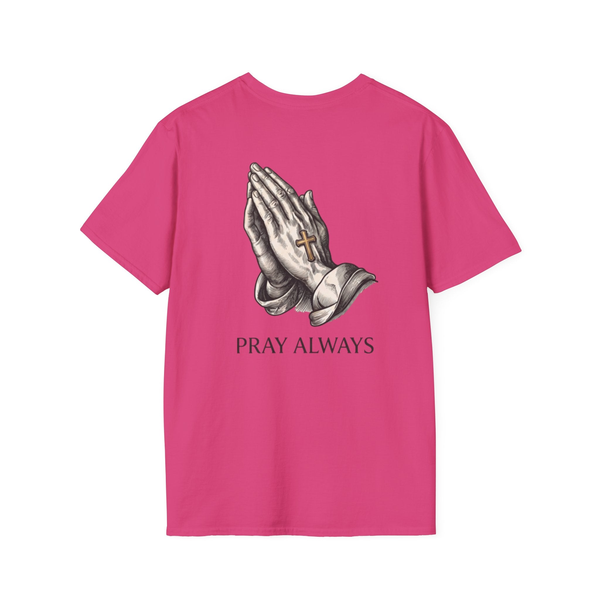 Prayer Hands T-Shirt — "Pray Always" Christian Faith Tee