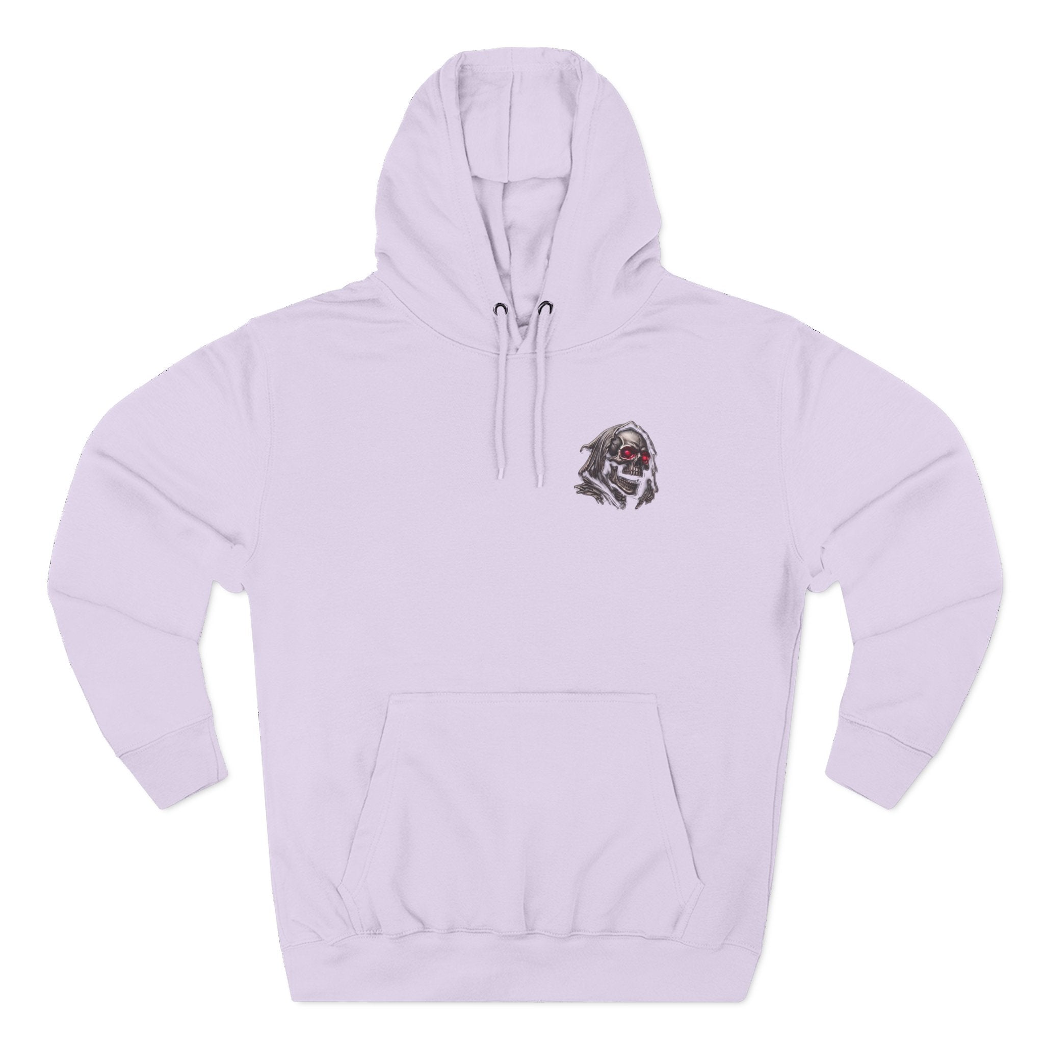 Grim Reaper Hoodie — “I’m Not Here to Make Friends” Graphic Fleece Hoodie