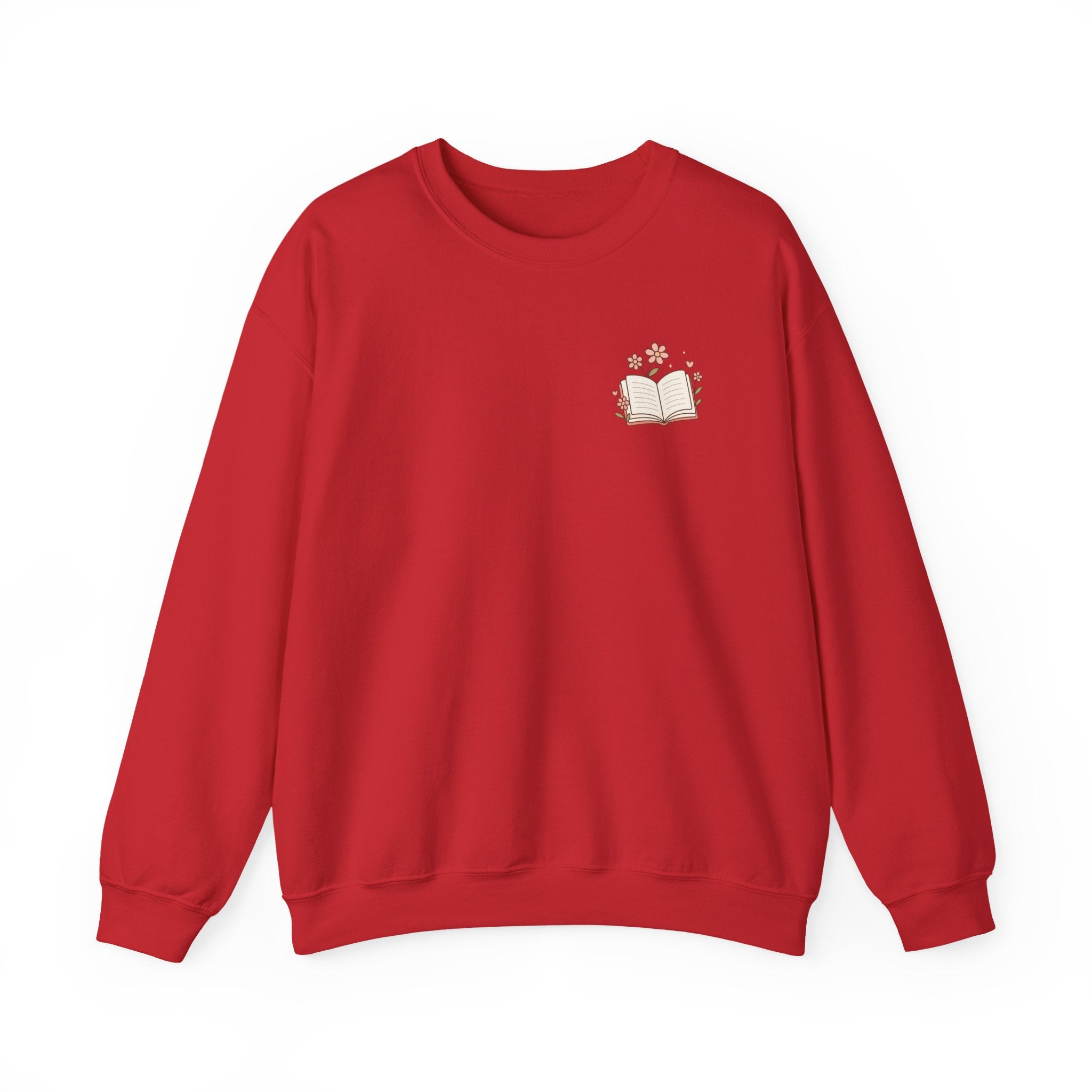 Book Lover Sweatshirt — “Fill Life with Color One Page at a Time” Crewneck