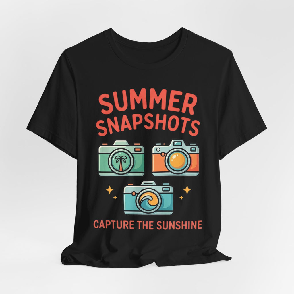 Summer Snapshots Tee — "Capture the Sunshine" Camera Graphic T-Shirt