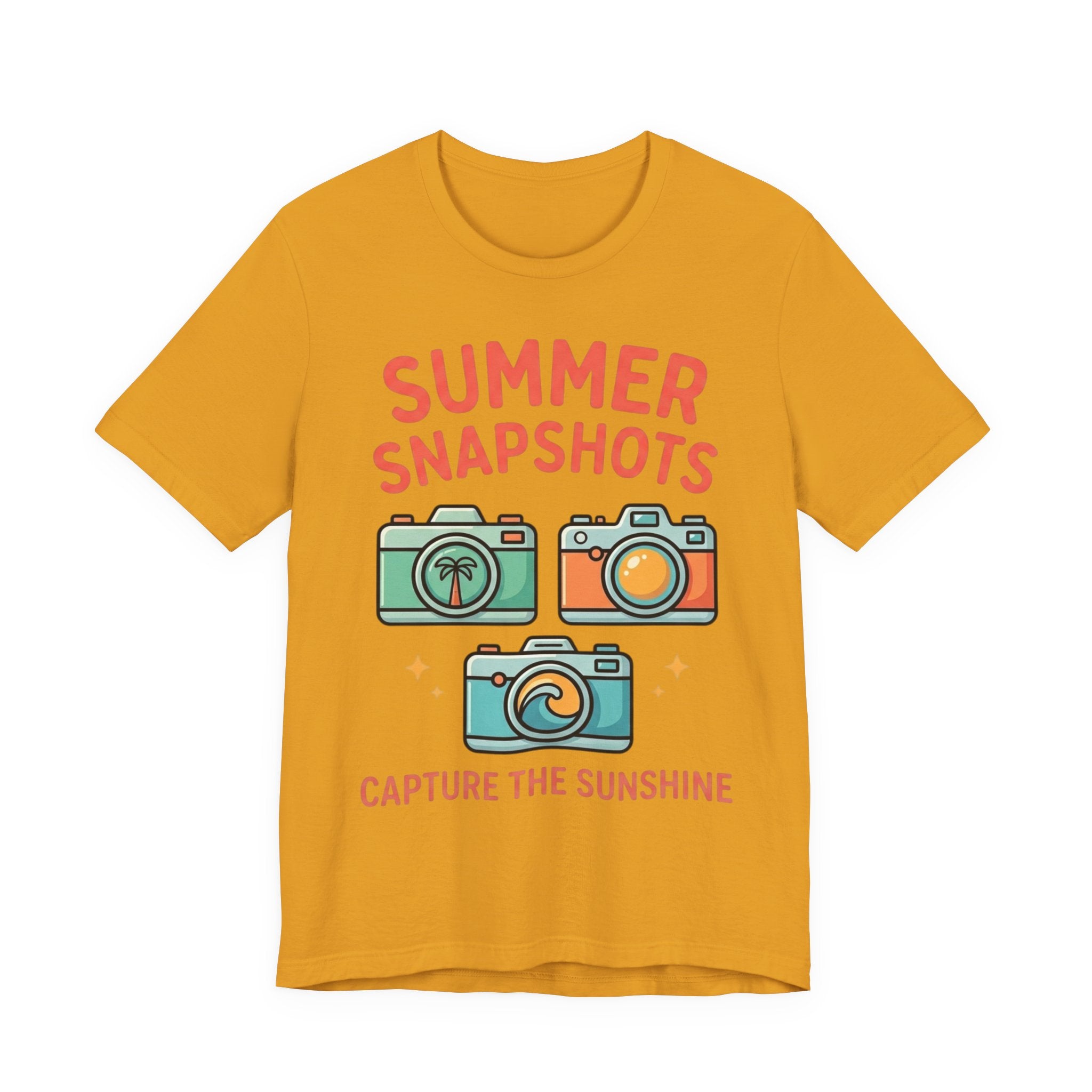 Summer Snapshots Tee — "Capture the Sunshine" Camera Graphic T-Shirt