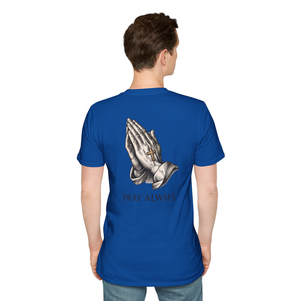 Prayer Hands T-Shirt — "Pray Always" Christian Faith Tee